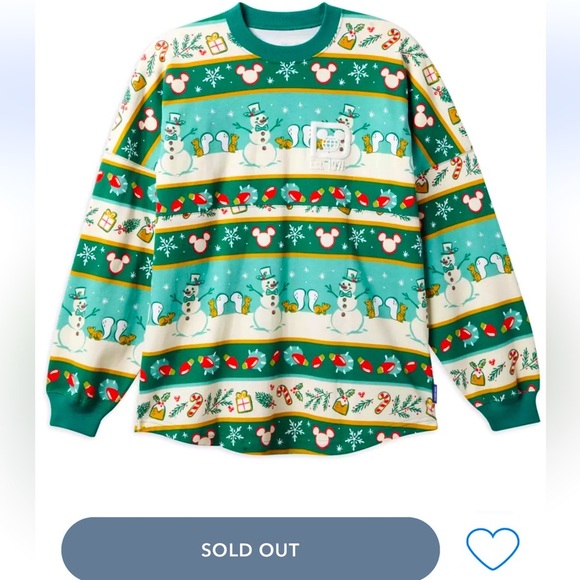 Disney Tops - NEW Walt Disney World Christmas Holiday Spirit Jersey Shirt
